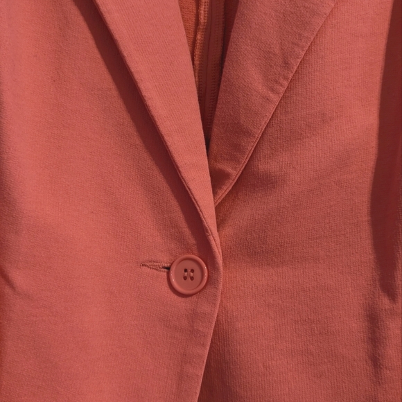 American Rag Peachy Pink Stretch Blazer size 1X - Picture 3 of 5